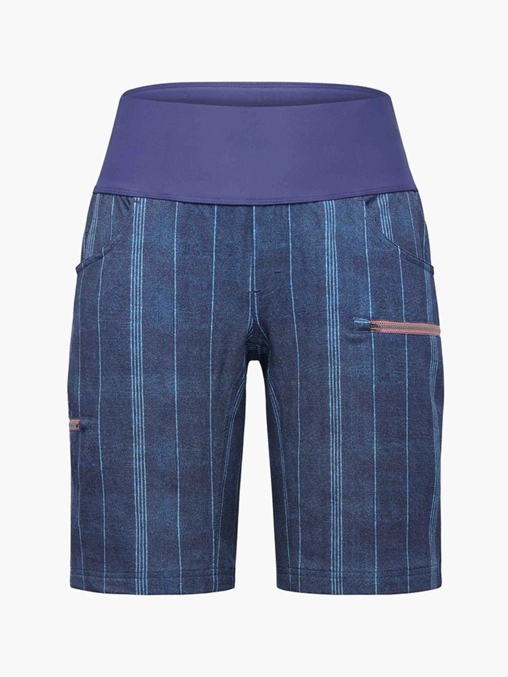 Shredly Limitless 11" - Stretch Waistband High-Rise Short : Denim Stripes
